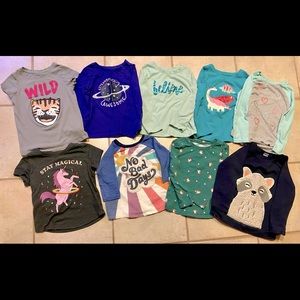Lot of little girls tops Sz 4 Cat&Jack Old Navy